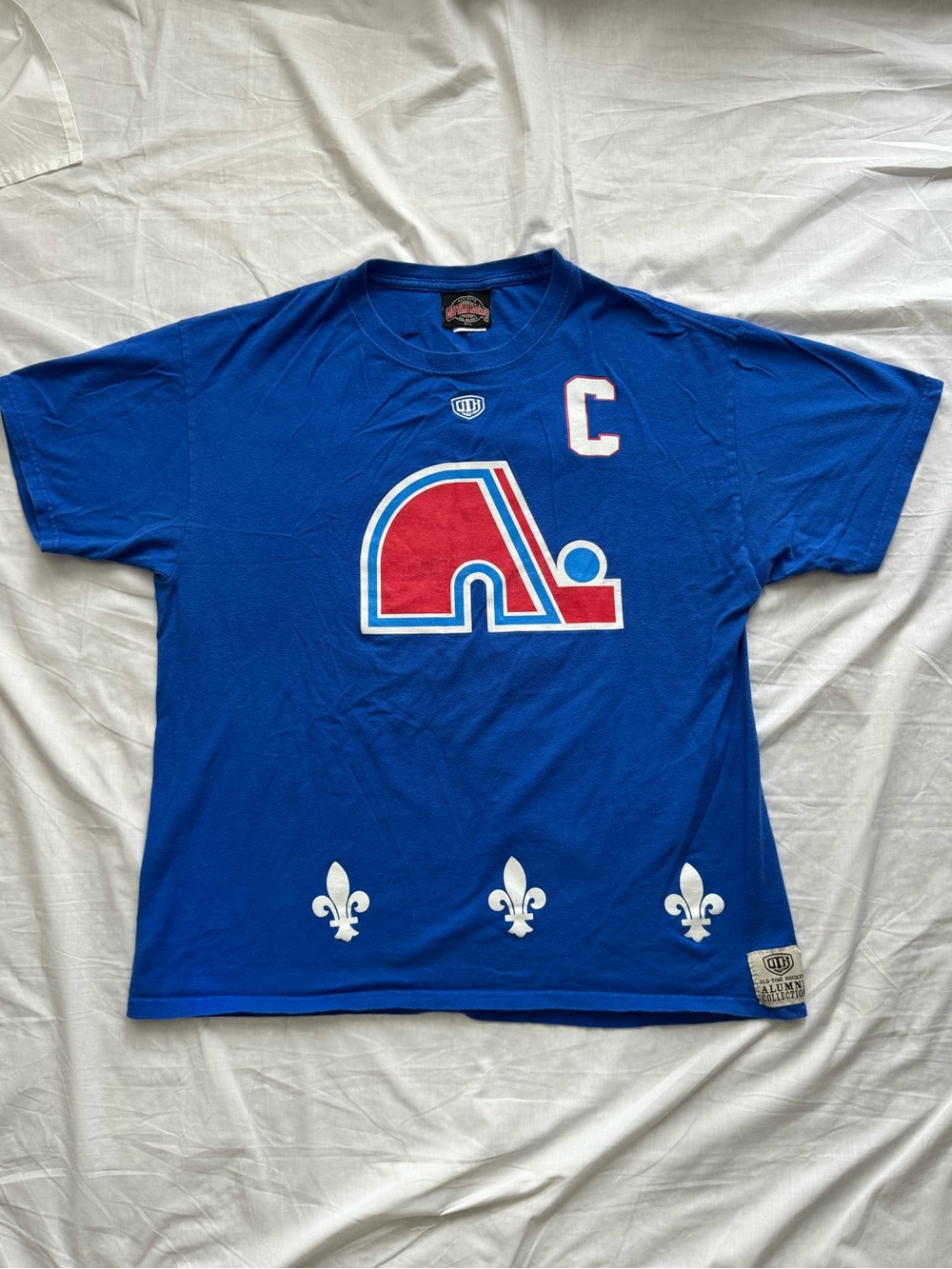 Old Time Hockey Quebec Nordiques Alumni Collection T-Shirt Blue Men’s L